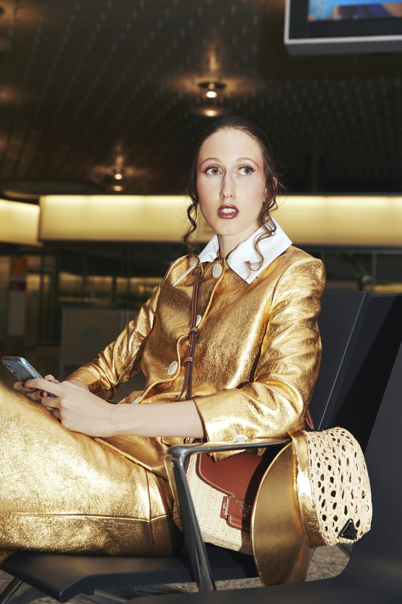Terminal - <b>Andreas BERNHARDT c/o BASICS.BERLIN</b> with hair &amp; make-up support for celebrity model Anna Cleveland for the STERN MODE cover editorial, photos by Max Stürmer