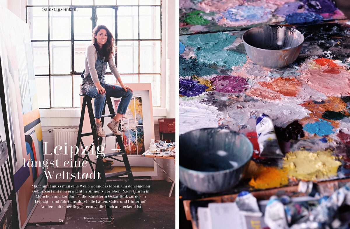 <b>MAX VON TREU</b> photographs artist OSKAR RINK in her hometown Leipzig for SALON magazine