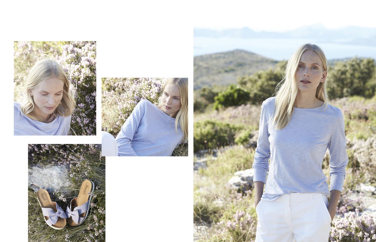 Modefotografin PETRA FISCHER fotografiert für GRÜNE ERDE die Mode Frühjahr/Sommer 2020