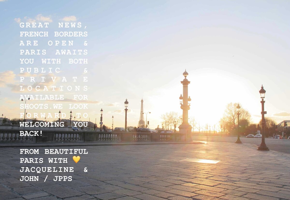 Paris awaits you! – and international production company <b>JPPS CREATIVE PRODUCTIONS</b> already looks forward to welcoming you back to the City of Light