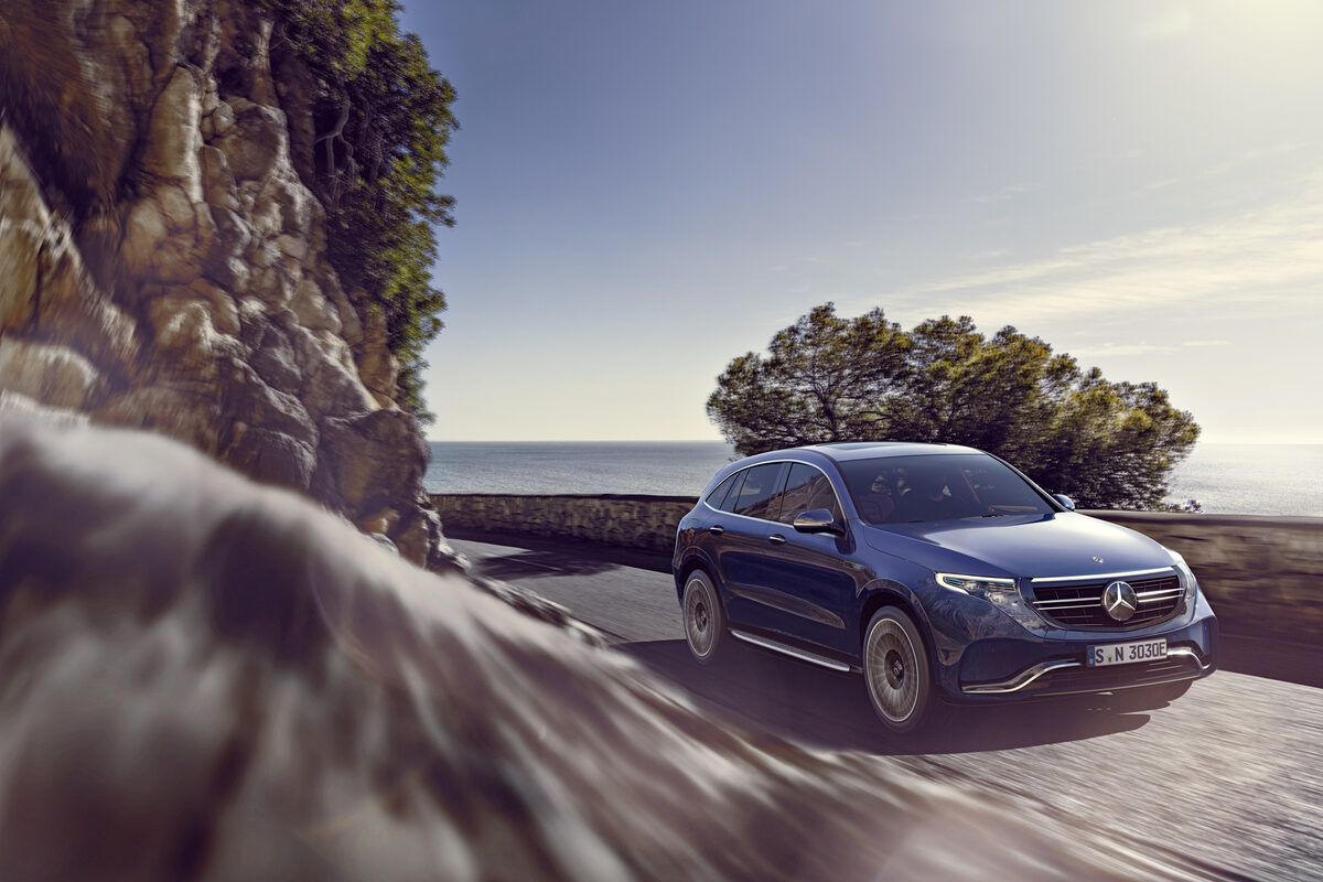 <b>MATTHIAS ALETSEE</b> photographs the new Mercedes EQC against the natural backdrop of the Balearic Islands, themed upon e-mobility on the picturesque coastal roads of Majorca