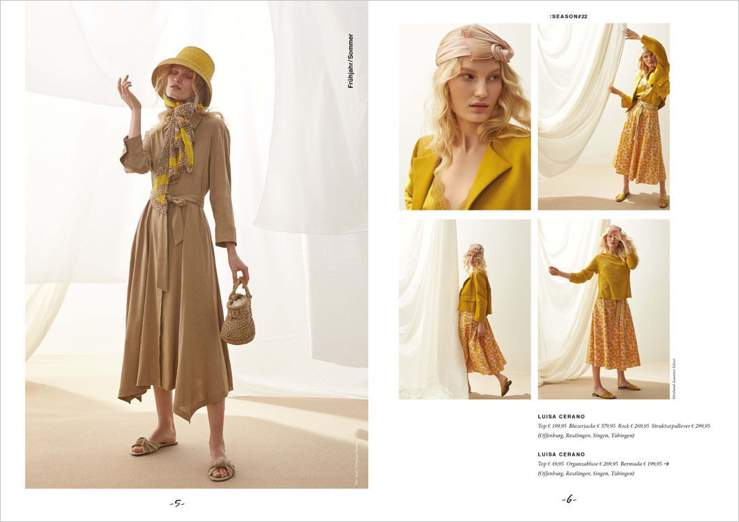 Zinser Season magazine S/S 2020 – editorial by fashion photographer PETRA FISCHER and styling by JULIA ATITIÉ c/o LIGAWEST