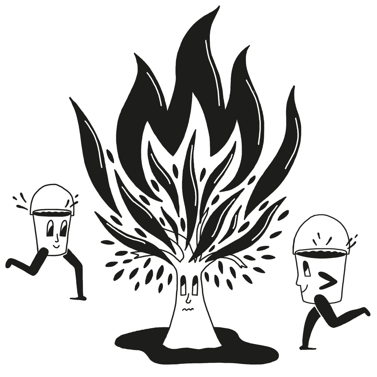 Illustrationen für CLOSED sowie das GREENPEACE Magazin - das Artwork aus den Händen von Illustrator Stefan MOSEBACH c/o WILDFOX RUNNING
