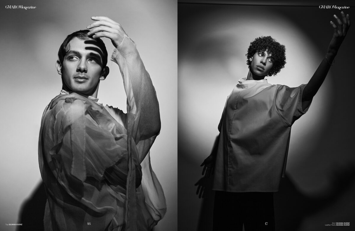 Svenja Blobel photographs the cover spread for GMARO magazine – grooming by Anja EL SAWAF c/o LES ARTISTS by Josef Stockinger