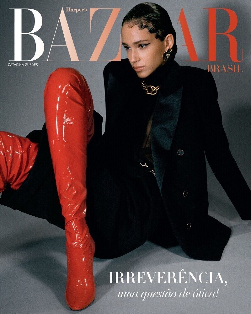 Catarina x Saint Laurent - <b>Mathieu RAINAUD c/o SHOTVIEW ARTISTS MANAGEMENT</b> fotografierte die Cover-Story für HARPER'S BAZAAR Brasil mit Fashion Editor Filipa Bleck, Styling Joana Dacheville