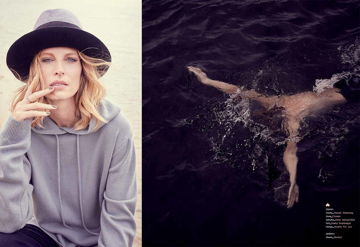Sandra Weimar c/o GHP fotografiert 'A Day at Swan Lake' für das Mag GREEN LIFESTYLE - Hair & Makeup Gaye HIETTE c/o BIGOUDI