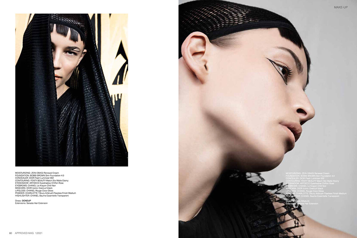 Hair für 'On The Seaside' des L'OFFICIEL BRAZIL Mags und Hair &amp; Makeup für 'Line Up', zu sehen im APPROVED Mag - zwei Editorials von <b>Suzana SANTALAB c/o BIGOUDI</b> auf GoSee.NEWS