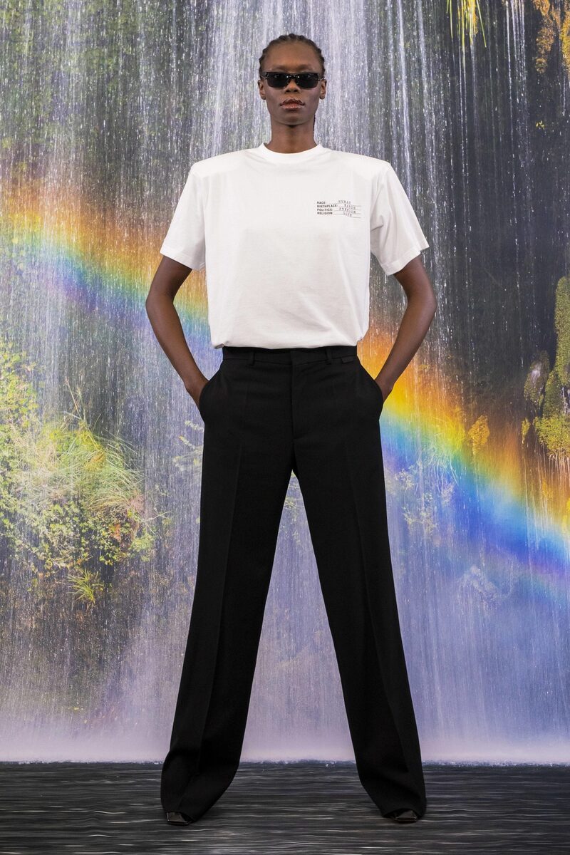 <b>Model Sarah BATT c/o VIVA MODELS</b> Berlin for the absolute winner label <b>VETEMENTS </b>F/W 2021