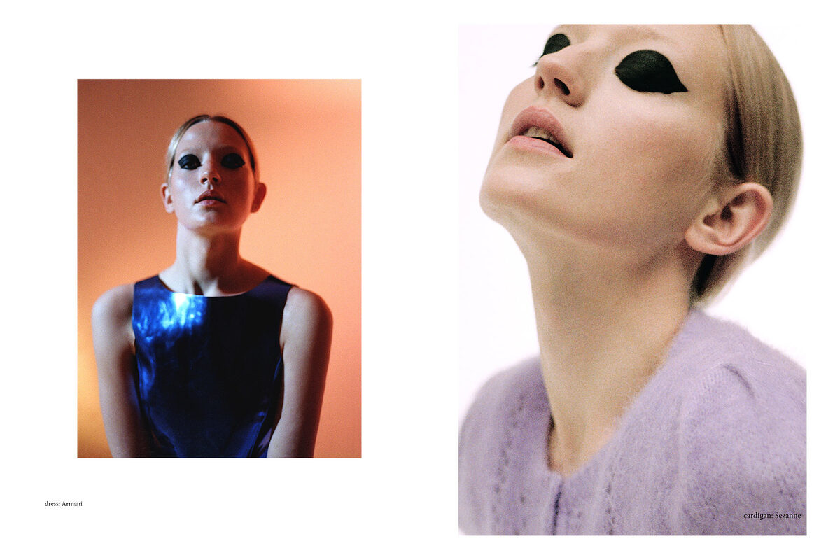 ‘Purple Haze’ SLEEK editorial with Marie Louwes, styled by Natalia WITSCHKE c/o NINA KLEIN (photos by: Lukas Senger)