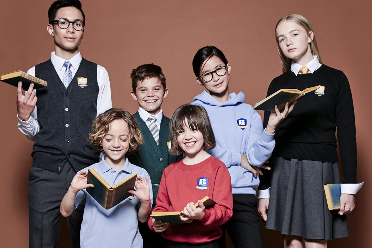 Back to school - SABINE DUERICHEN fotografiert die RUSSEL KIDS Schoolgear Kollektion im SKYLOFTSTUDIO in München
