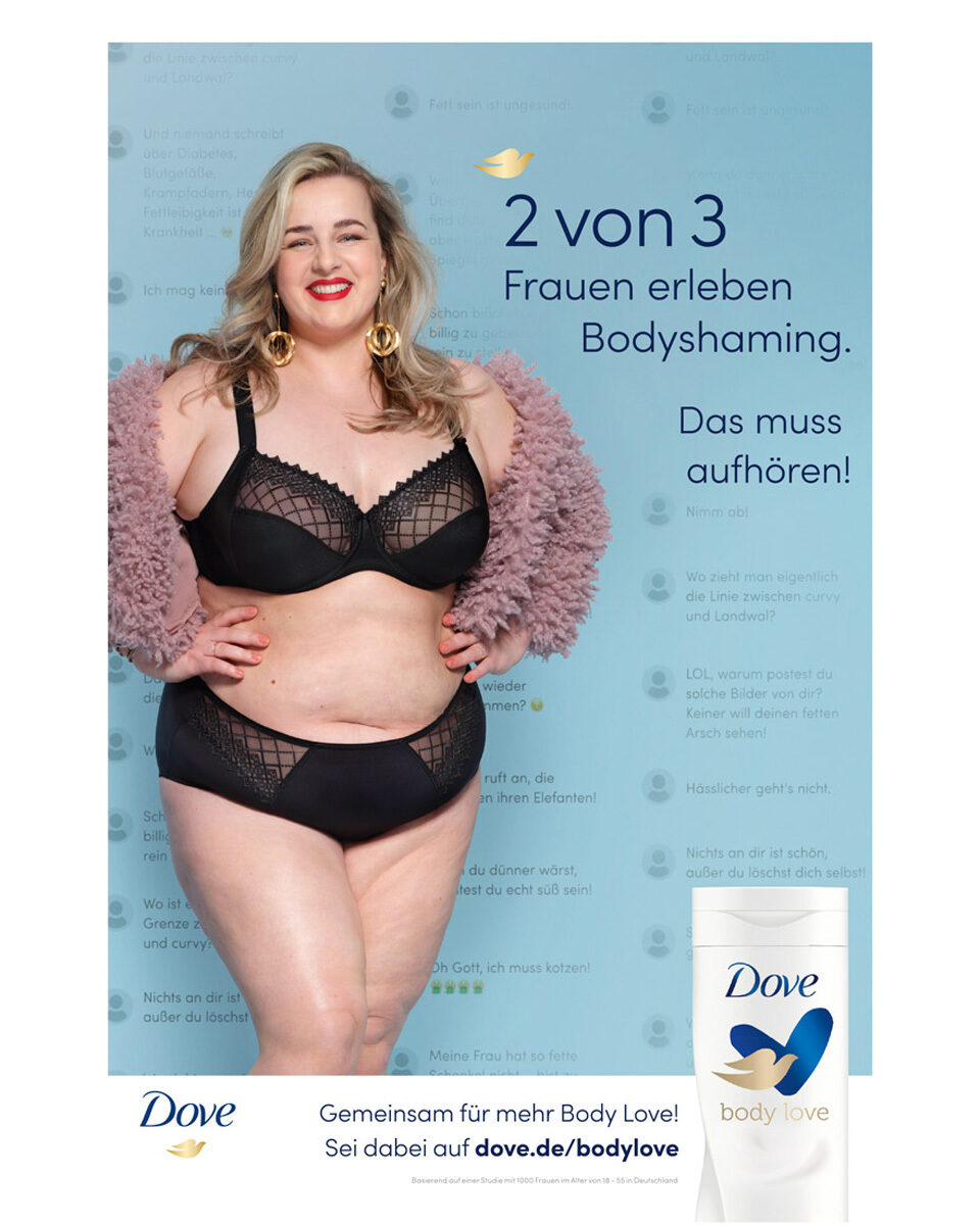Stop body shaming for more body love - the DOVE ‘Body Shaming’ campaign for photographer Juliane Werner and Ogilvy London by RETOUCHED STUDIOS