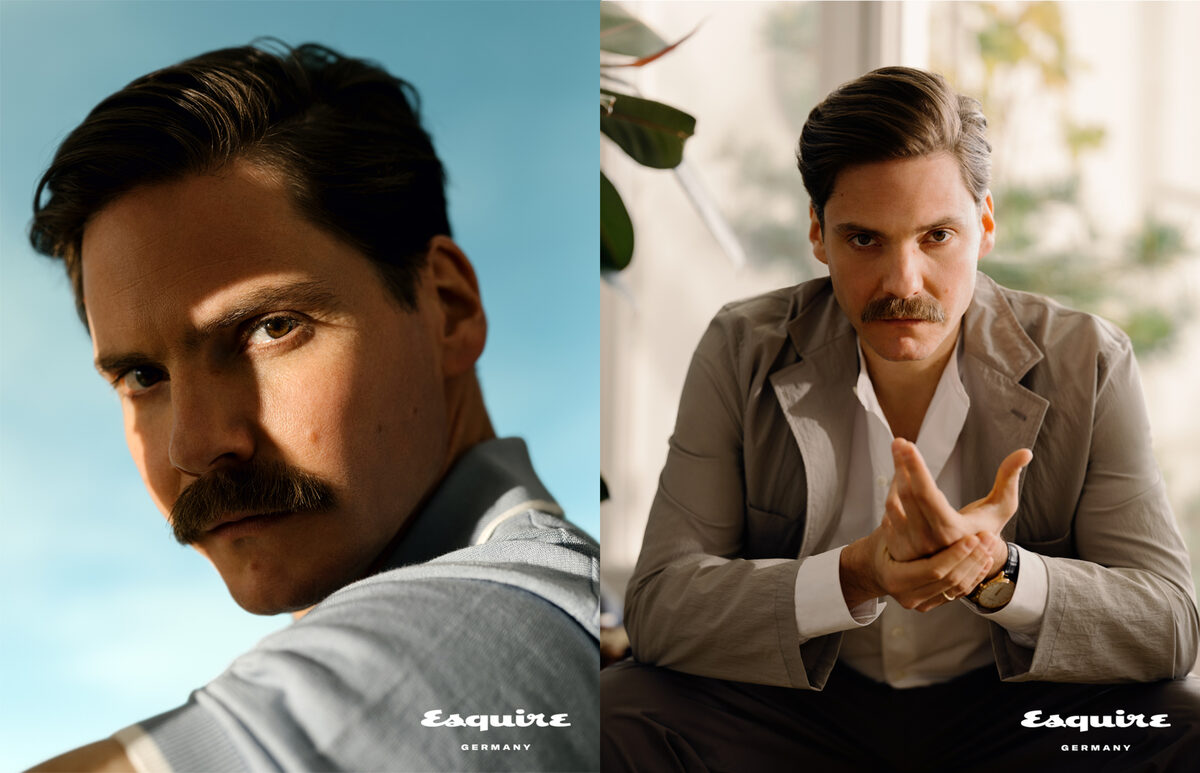 ‘What we all have to do now is remain optimistic’ - Robert Rieger photographs<b> actor Daniel Brühl for ESQUIRE Germany</b> - grooming by <b>Mischka HART c/o BASICS BERLIN </b>