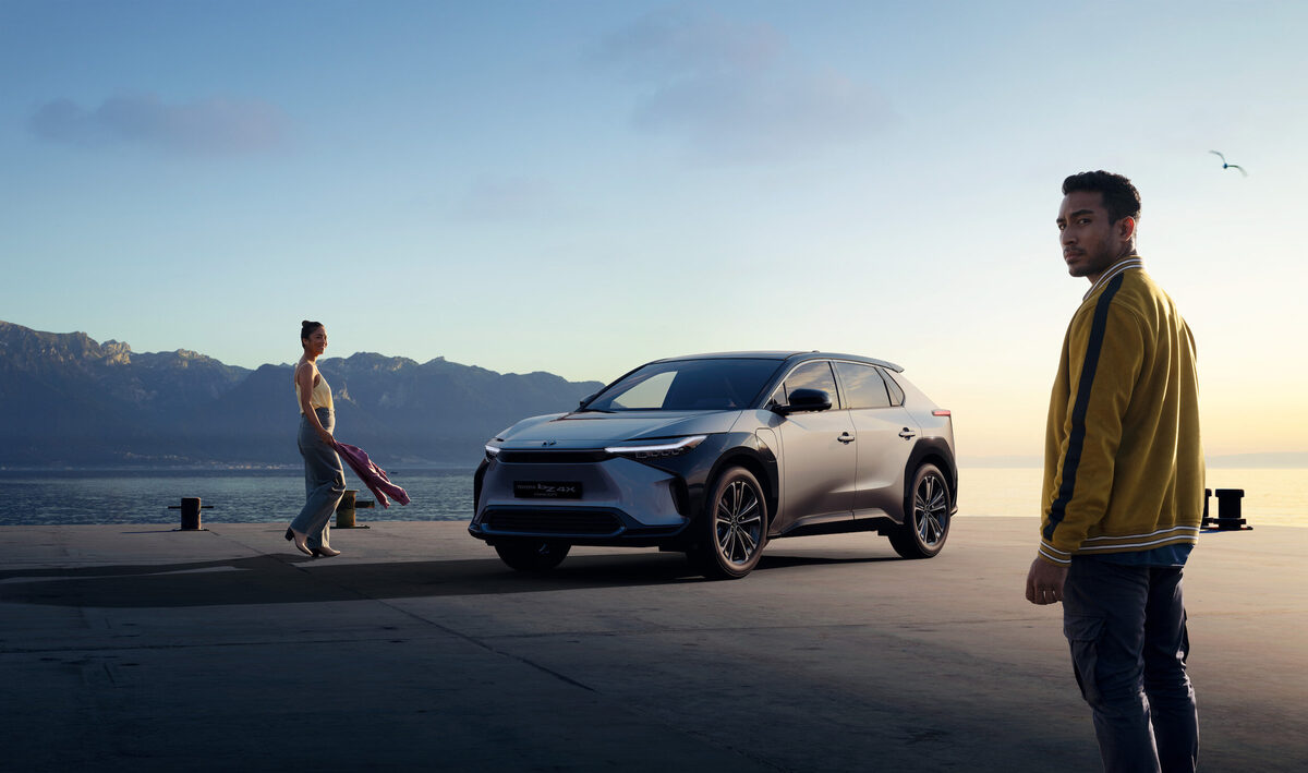 SEBASTIEN STAUB photographs the global launch of the BEYOND ZERO TOYOTA Electric Concept for The&Partnership London with backplates from his personal stock from Switzerland, Patagonia and LA