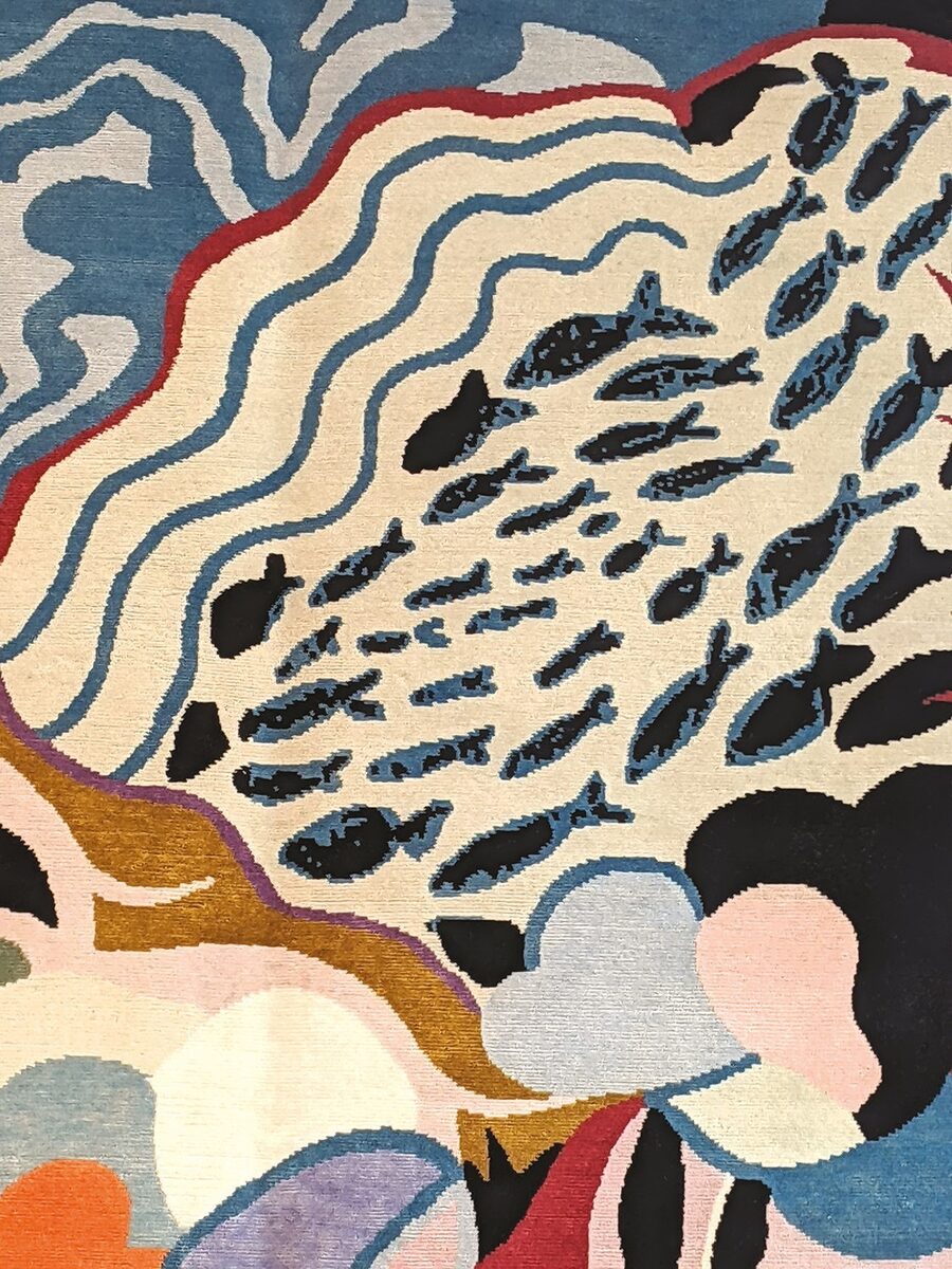 <b>‘Garden of Eden’</b> illustrator <b>JEANNE DETALLANTE c/o 2AGENTEN</b> interprets Persian carpets with a contemporary design for <b>ASHTARI CARPETS</b> in Antwerp