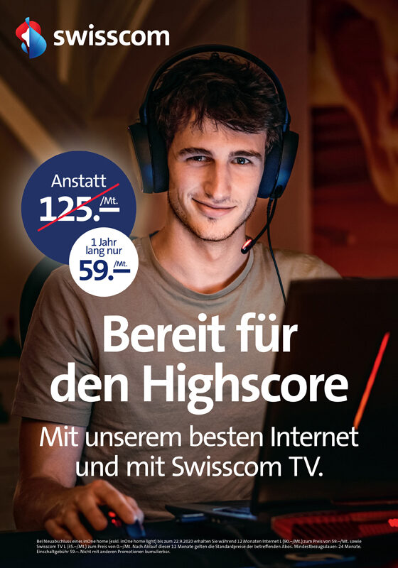 SWISSCOM fragt Dich: Bist Du bereit? - die aktuellen Kampagnenmotive zur Frage fotografierte Serge HOELTSCHI c/o KRISTINA KORB