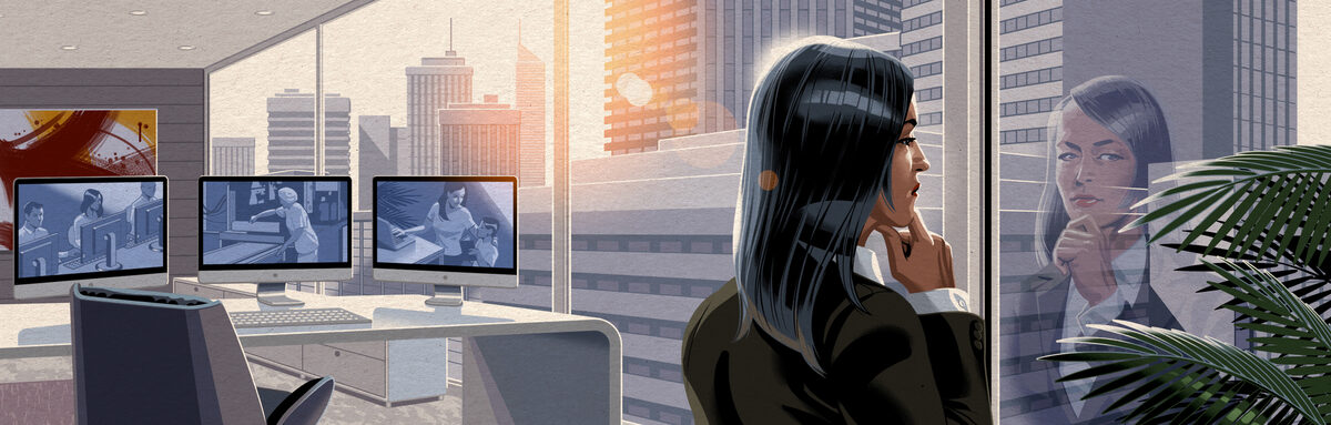 PORSCHE CONSULTING Magazine & VHS – editorial illustrations by Michael PLEESZ c/o ART ACT