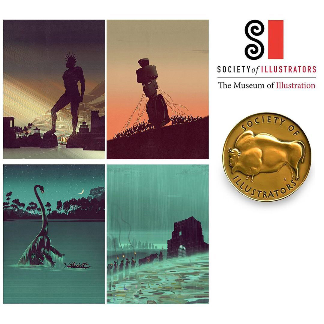 Society of Illustrators Gold for the <b>‘Atlas of Mysterious Places of the Ancient World’ </b>by <b>Francesco BONGIORNI c/o SEPIA</b> – looking for a German publisher