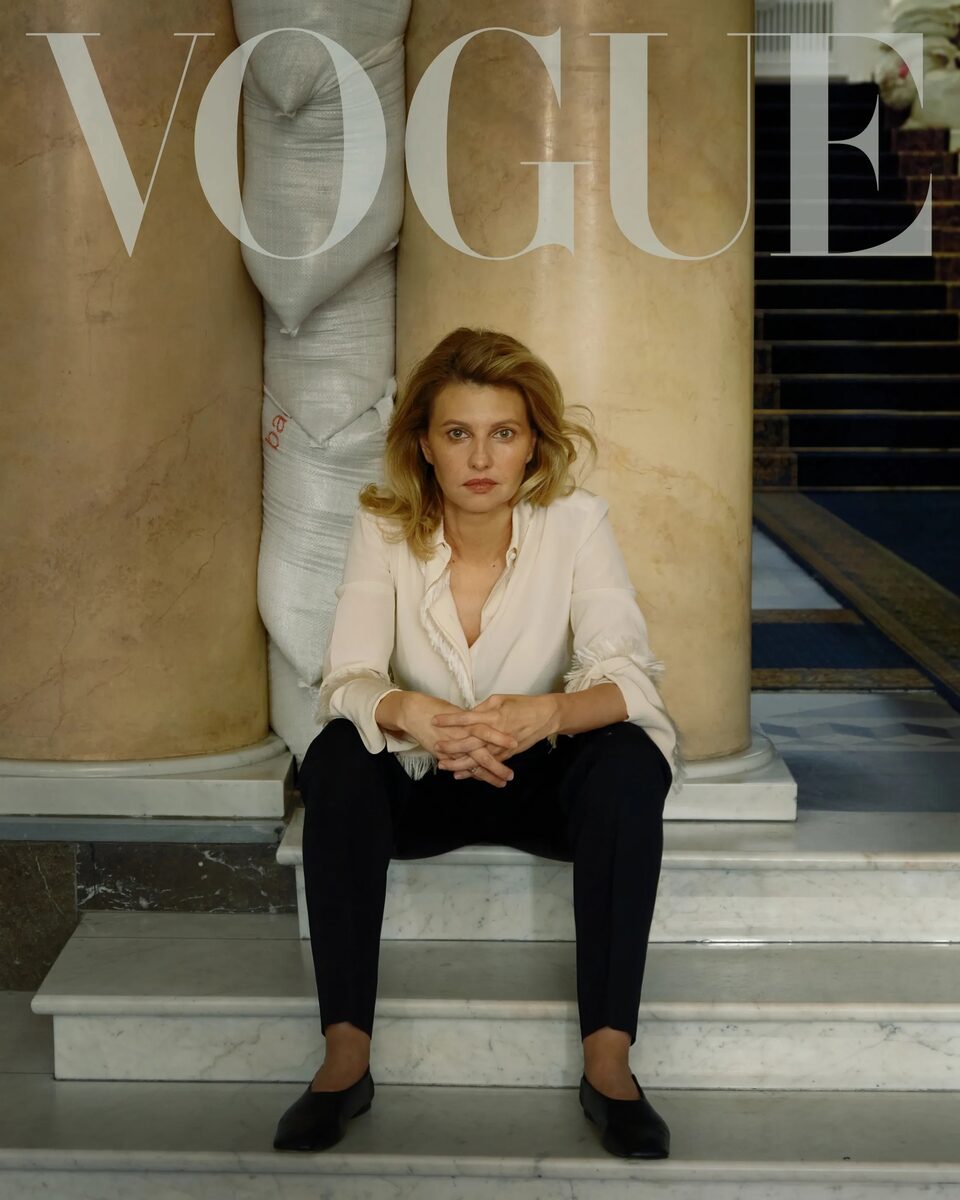 <b>‘Portrait of Bravery: Ukraine’s First Lady, Olena Zelenska’ </b>photographed by <b>Annie LEIBOVITZ c/o LGA MANAGEMENT</b> for VOGUE