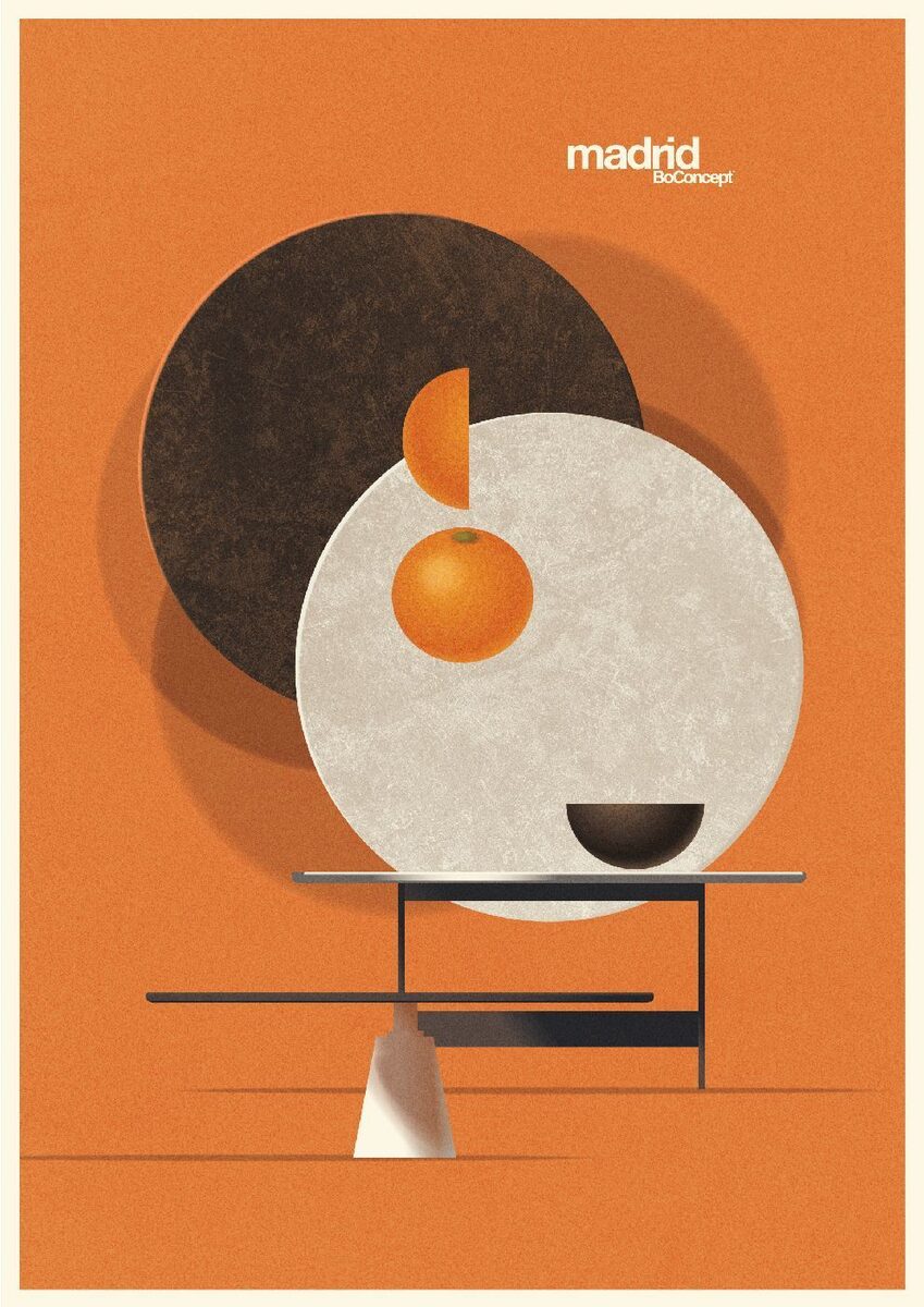 BOCONCEPT Contemporary Danish Furniture – the Danish furniture brand cooperates with illustrator Mads BERG c/o AGENT MOLLY & CO and presents Art Deco-inspired posters of furniture classics
