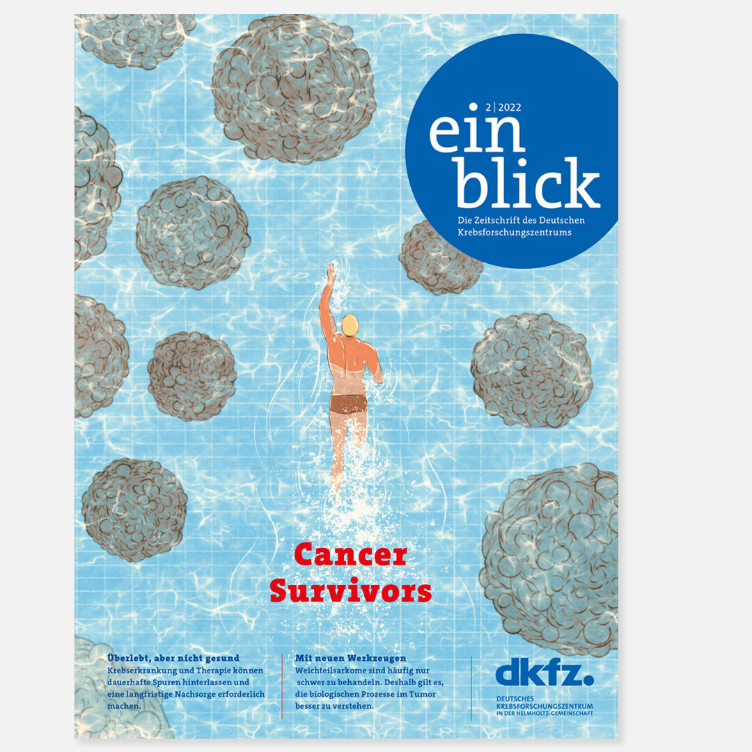 <b>Cancer Survivors</b> – the illustrated cover spread on living with cancer for the magazine <b>EINBLICK</b><b> </b>by<b> Isabel SELIGER c/o SEPIA</b>