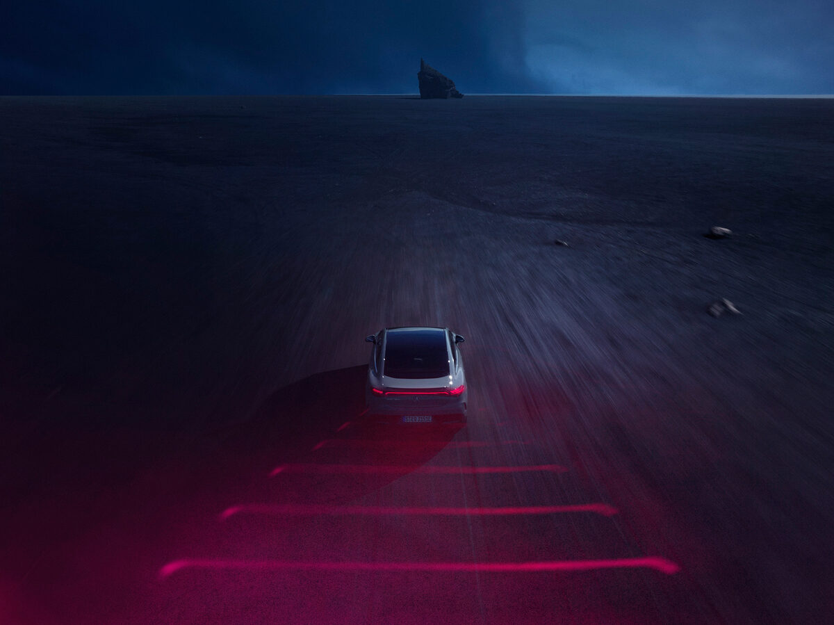 ‘The next generation is here’ - the <b>MERCEDES EQE</b> by <b>Frederic SCHLOSSER c/o UPFRONT</b> for OSK and meet UPFRONT at UPDATE 2023