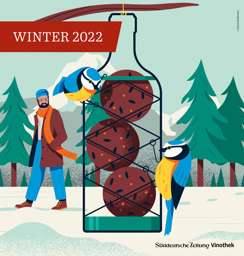 Spring, summer, fall and winter – <b>Anton HALLMANN c/o SEPIA</b> illustrates wine brochures for the <b>SZ SHOP</b>