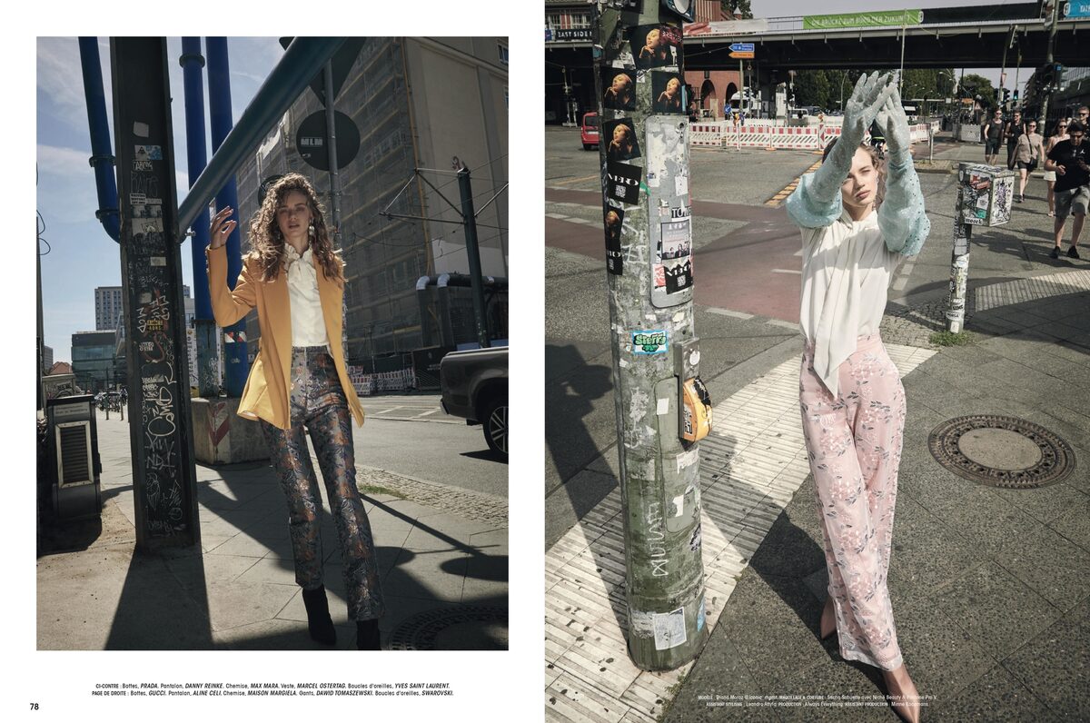 'Hangover à Kreuzberg' L'OFFICIEL BELGIUM Editorial mit Beauty Support von Sacha SCHUETTE c/o LES ARTISTS BY JOSEF STOCKINGER