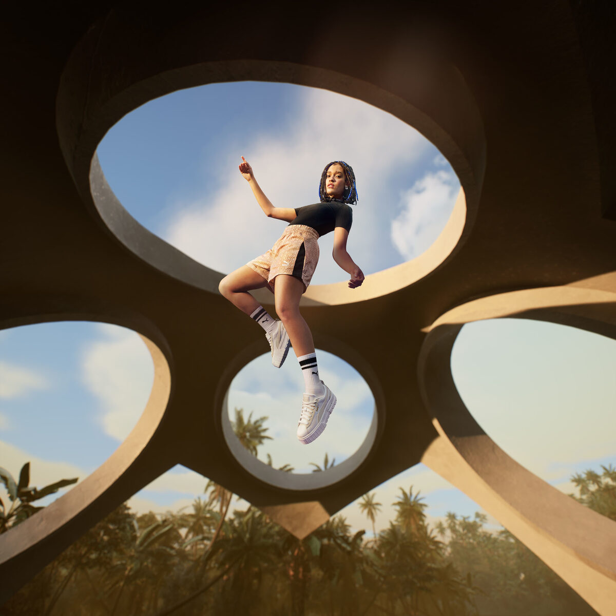 "Don't wait to grow up" - PAWEL FABJANSKI fotografiert die PUMA MAYZE COLLECTION Kampagne mit Sängerin und Brand Ambassador Sara James für die Agentur high&