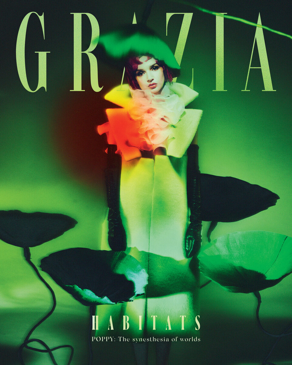 BASICS.BERLIN : Synthesis of the arts: Poppy in the GRAZIA title story, FLINK campaign, and three fashion films for BREUNINGER