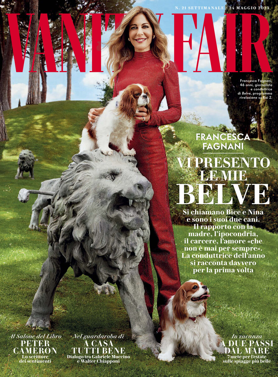 'Faccia d'angelo' - Die berühmte Moderatorin und Journalistin <b>Francesca Fagnani in der Coverstory der VAINITY FAIR Italia</b>, fotografiert wurde sie von <b>Byron MOLLINEDO c/o&nbsp;KRISTINA KORB</b>