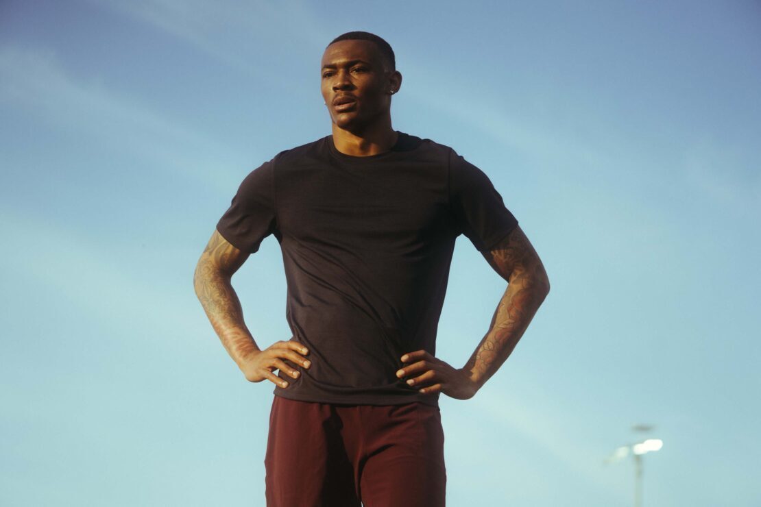 <b>Marcus SMITH c/o&nbsp;MAKING PICTURES </b>photographs American football player DeVonta Smith for athleisure brand <b>VRST</b>