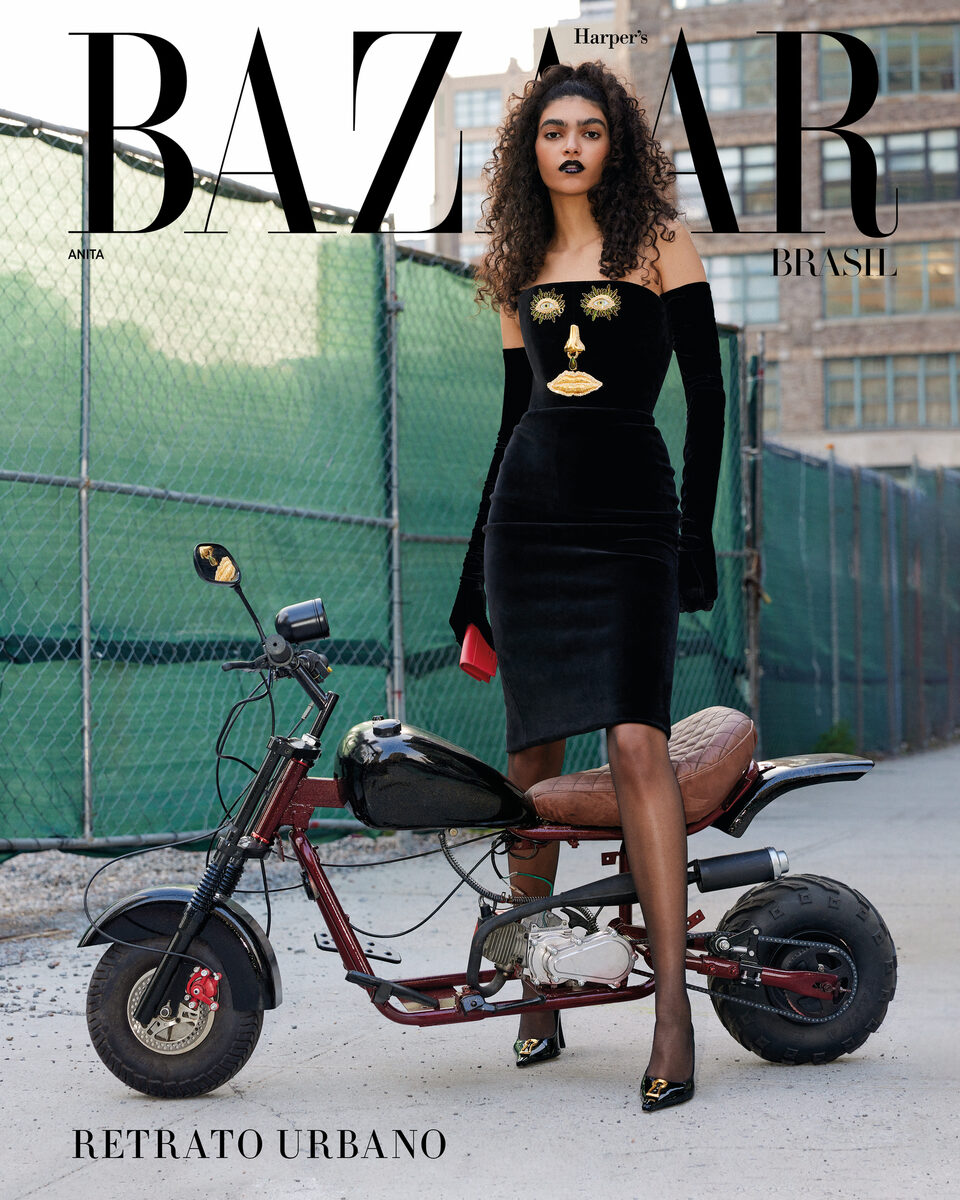 JACOB &amp; CARROL, aka Jacob Sadrak &amp; Carrol Cruz, photograph the fashion editorial ‘Cena Urbana’ with model Aminta Nofore for<b> HARPER’S BAZAAR Brazil</b>&nbsp;July 2023 - post production by&nbsp;<b>ONE HUNDRED BERLIN</b>
