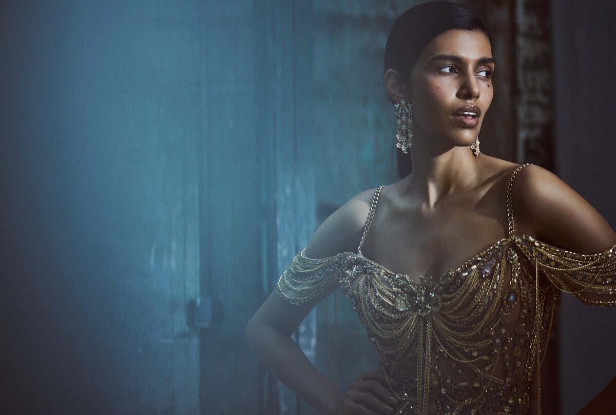 Top model Pooja Mor on the cover of the <b>HARPER’S BAZAAR UK</b> Art Issue in November ‘23 - produced in Paris by <b>JPPS CREATIVE PRODUCTIONS</b>