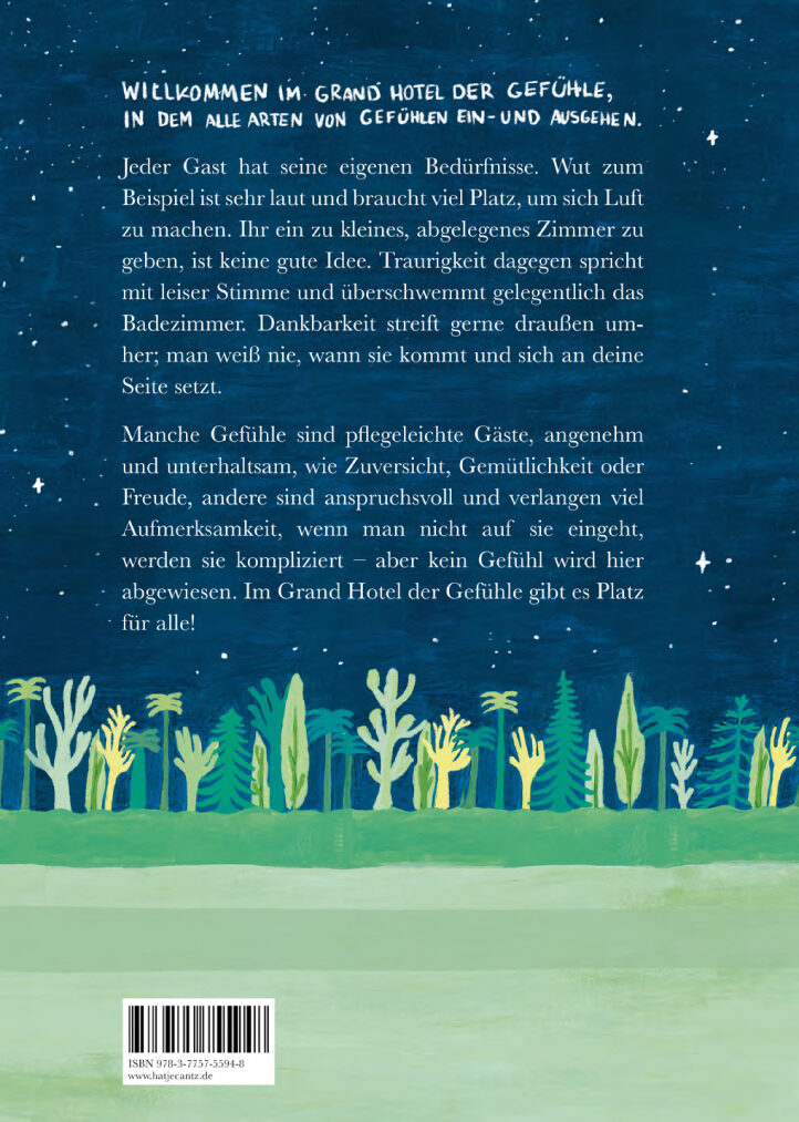 ‘Welcome to the Grand Hotel of Feelings’ - a poetic picture book by Berlin-based illustrator Lidia Branković (Hatje Cantz)