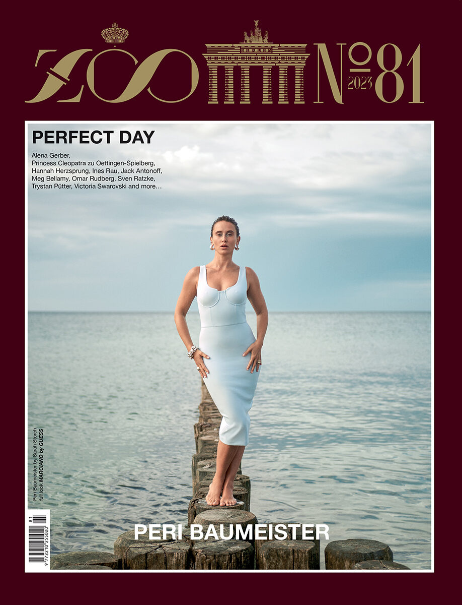 Sarah STORCH c/o DOUBLE T Photographers portraitiert Schauspielerin Peri Baumeister für die Strecke 'Perfect Day', erschienen im ZOO Magazin