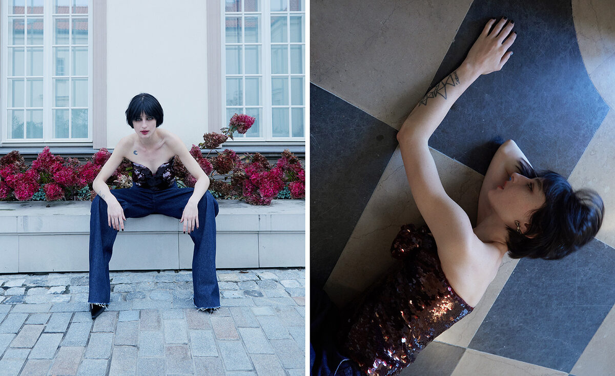 Model & actress Alicia Pagani in a portrait by Markus LAMBERT c/o NERGER M&O
