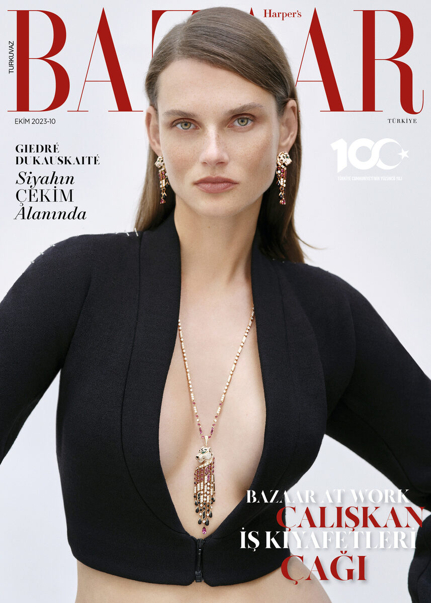 HARPER'S BAZAAR TURKIYE Cartier Special mit Model Giedre Dukauskaite und Makeup von Thomas LORENZ c/o LES ARTISTS by Josef Stockinger