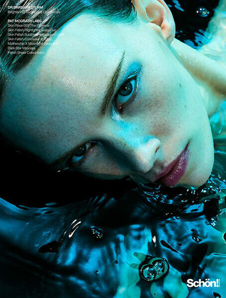 Revisited : ‘Siren’ - Benjamin Becker photographs model Charlotte Nolting for SCHÖN! Mag’s The Water Issue  ‘23 - with hair & makeup by Tanja KERN c/o BIGOUDI 