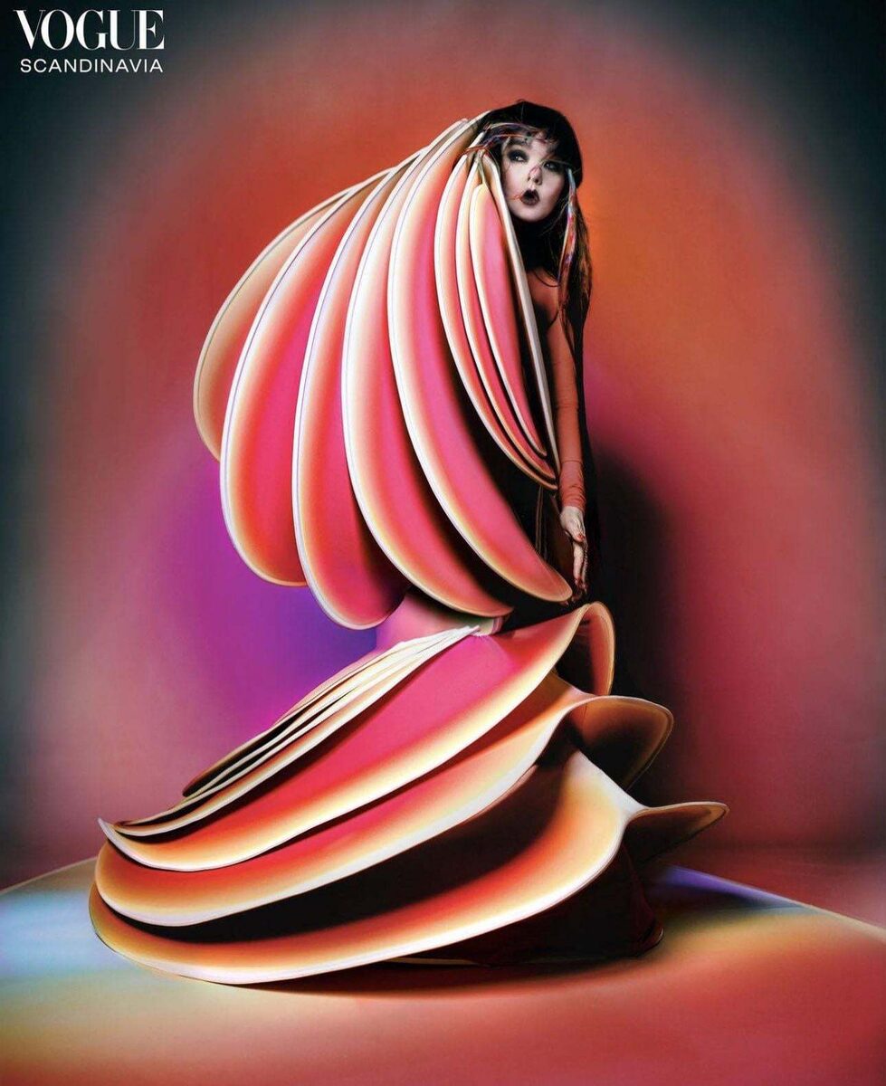 <b>Björk’s very first VOGUE cover </b>plus a story in<b> VOGUE SCANDINAVIA </b>with hairstyling by <b>OLIVIER SCHAWALDER c/o les ARTISTS by Josef Stockinger</b>