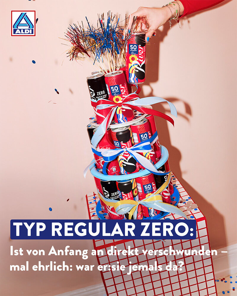 <b>Jenny BEWER c/o NERGER M&amp;O</b> photographs the 2024<b> </b> social content campaign for the&nbsp;<b>beherzt</b> card game plus the <b>RIVER COLA Anniversary </b>2024 social media campaign for <b>ALDI</b>