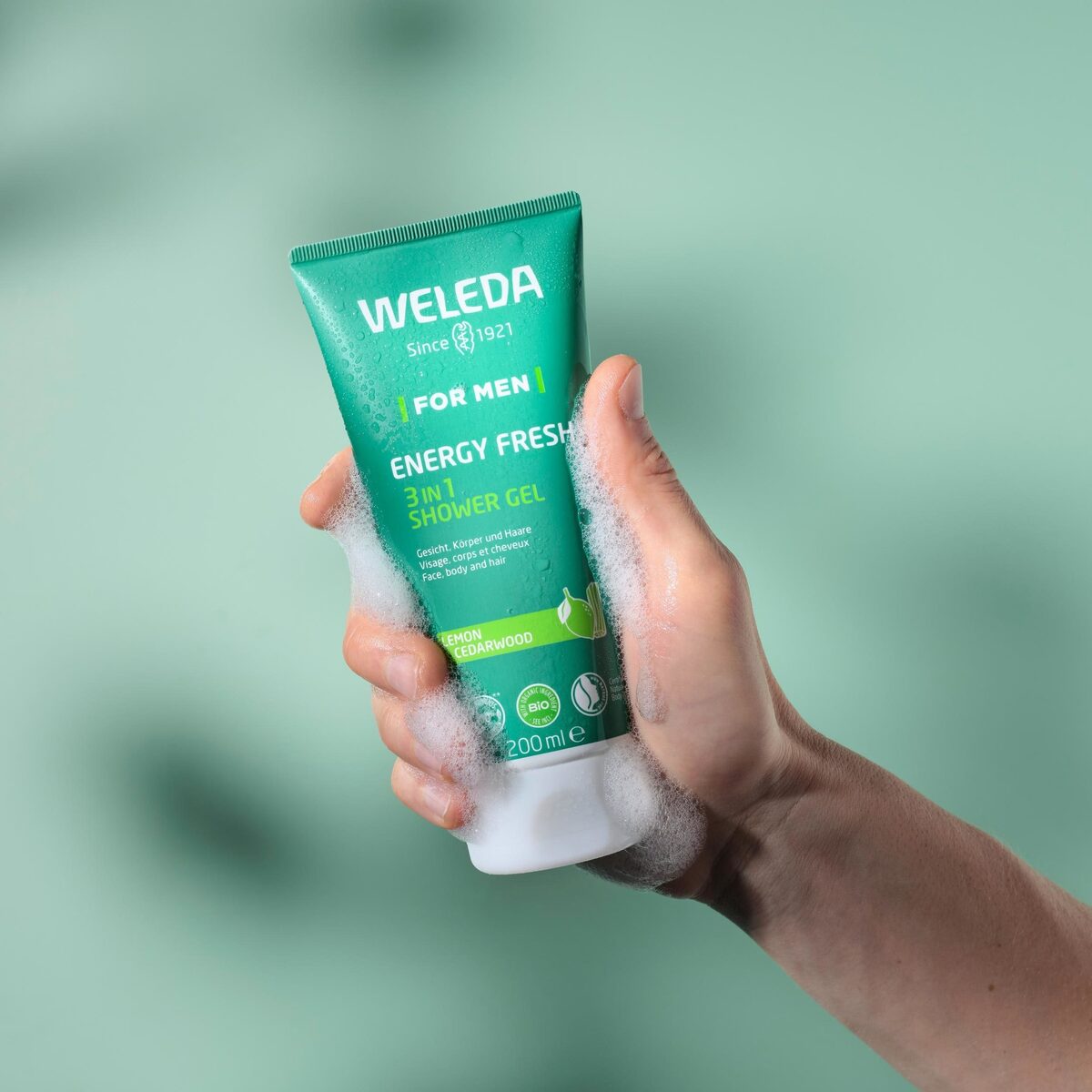 NEW at GoSee is <b>JANIK GENSHEIMER, </b>stills &amp; architecture, Freiburg; and we present you his For Men shower gel stills campaign for <b>WELEDA</b>