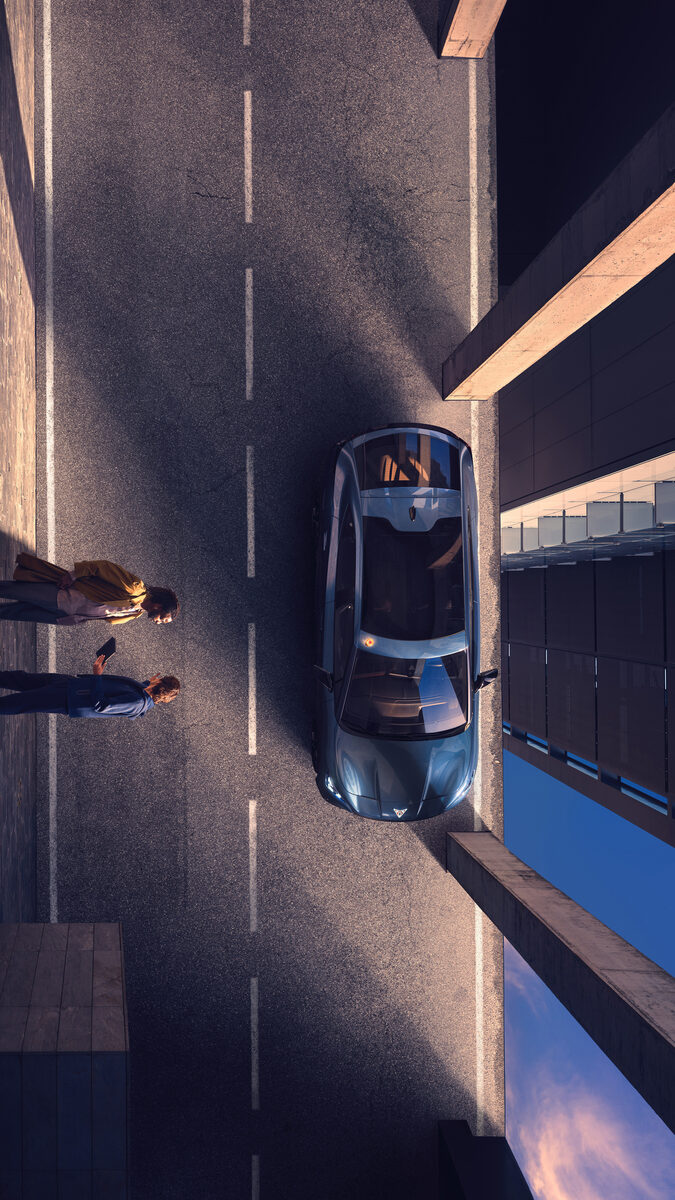 The <b>CUPRA TAVASCAN</b> campaign with a flying car staged in breathtaking heights by photographer team <b>HE&amp;ME</b> here on GoSee