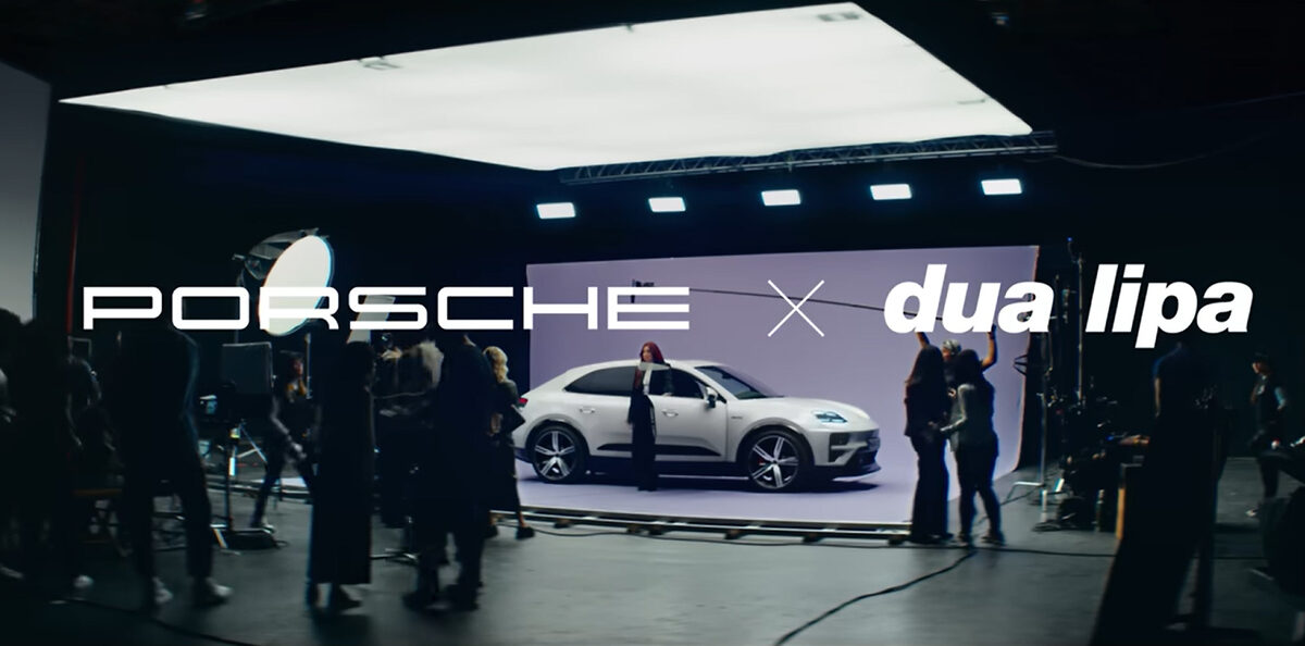 <b>CREATIVES TO WATCH</b> : Pop icon<b> DUA LIPA in charge of creative direction for the new PORSCHE MACAN commercial </b>- a project with Clément Durou and Grabarz &amp; Partner