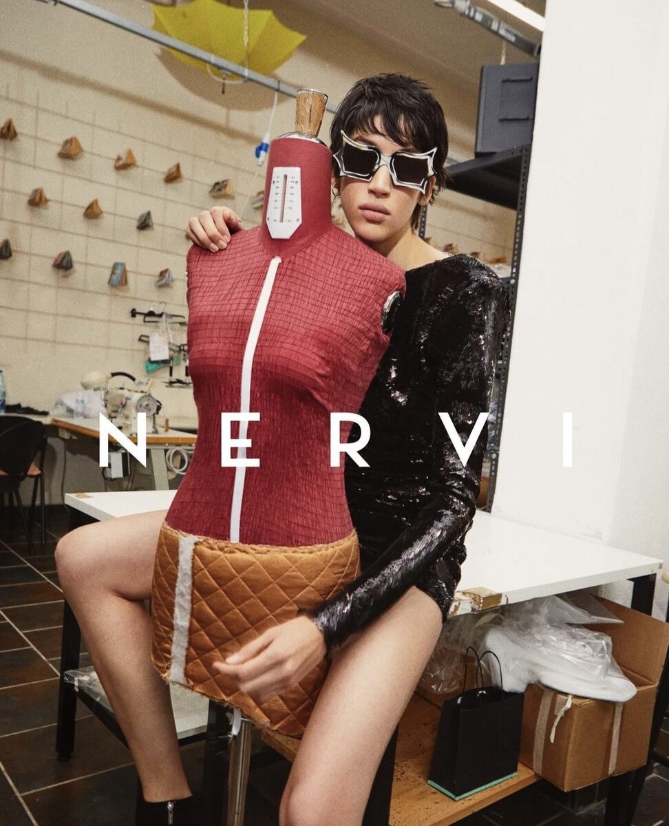 <b>Byron MOLLINEDO c/o KRISTINA KORB</b> photographs the <b>NERVI Milano campaign</b>