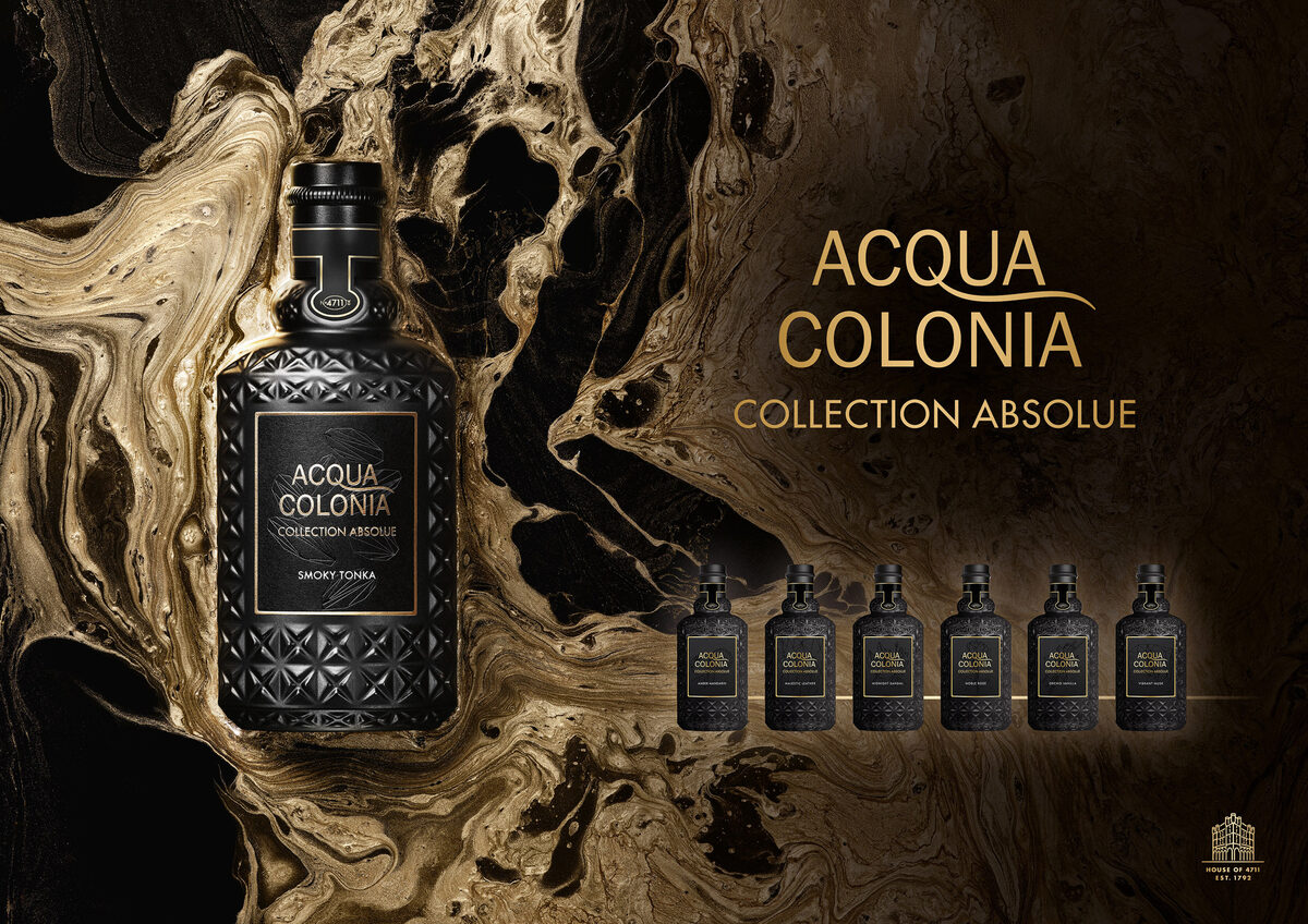 4711 presents the <b>Acqua Colonia Collection Absolue</b> - with textures by <b>Kirsten BENOUFA c/o LIGAWEST</b>