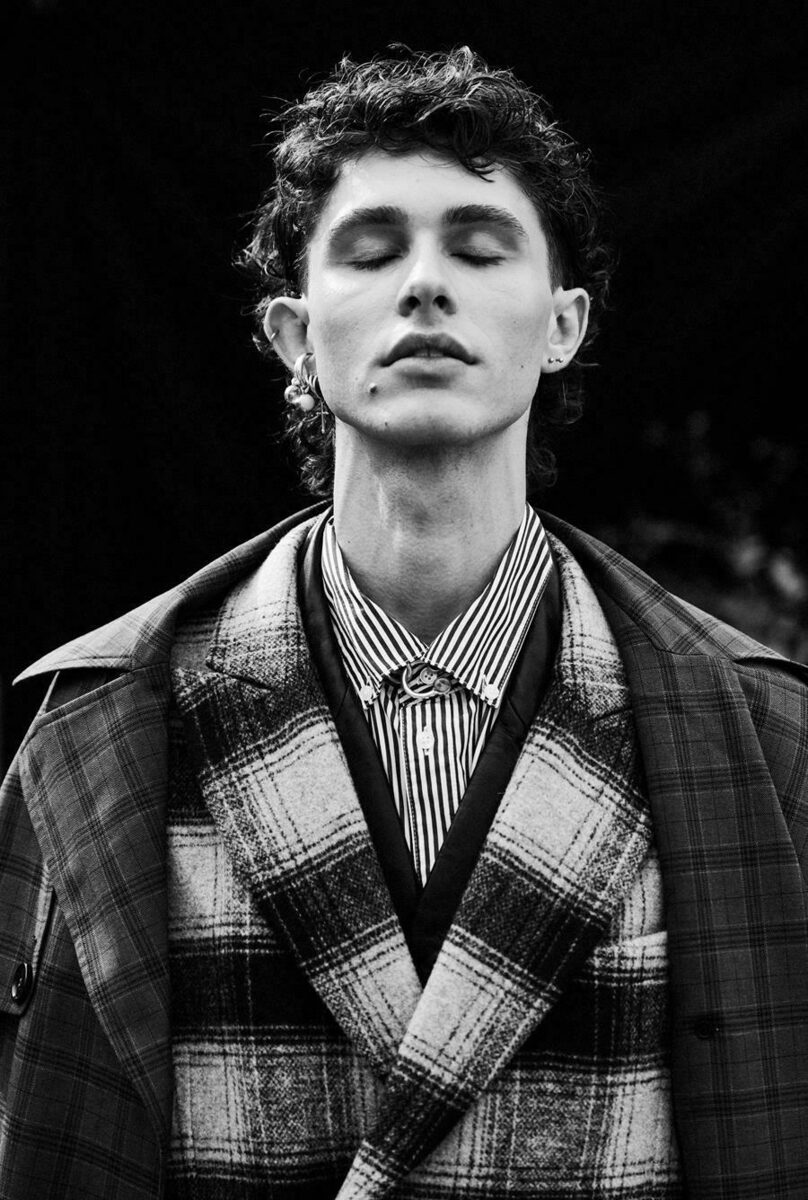 Andrin S. - the portraits of the male model by photographer Oliver RUST c/o VISUALEYES ARTISTS