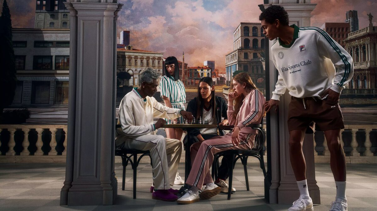 Julia et Vincent photograph the <b>'MAKE IT BELLISIMO' campaign SS '25 for FILA</b> - post-produced by <b>ONE HUNDRED BERLIN</b>