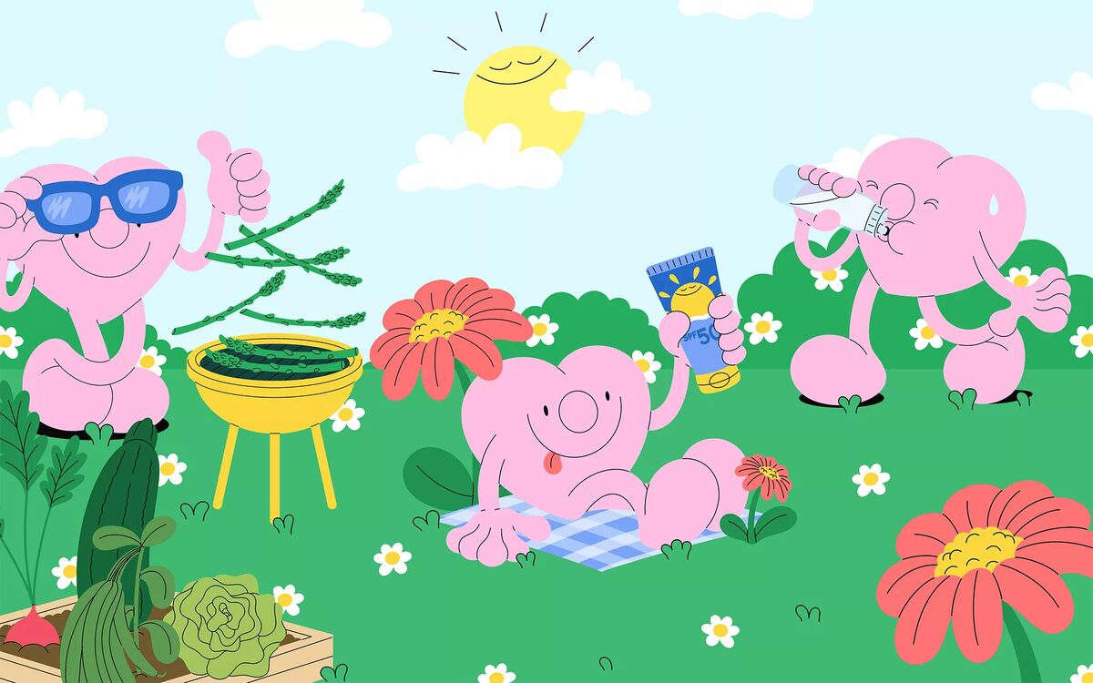 Get ready for summer: 22 Wege, wie Du im Frühling Deine Gesundheit resetten kannst! <b>THE TELEGRAPH</b> Editorial mit Illus von<b> Jess Lee c/o MAKING PICTURES</b>
