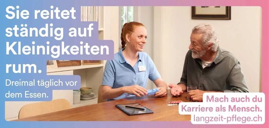 Revisited : "KARRIERE MACHEN ALS MENSCH" -&nbsp; <b>Mirjam KLUKA c/o&nbsp;VISUALEYES ARTISTS</b>&nbsp;fotografierte die Kampagne für das gemeinsame Projekt von <b>ARTISET, Spitex Schweiz und OdASanté</b>