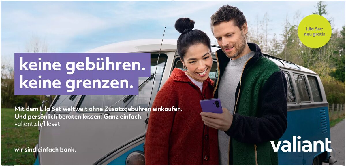'Lila Set – The bank package for everyday life' - Spots and campaign by <b>Mat NEIDHARDT c/o EMEIS DEUBEL</b> for the client <b>VALIANT BANK</b>